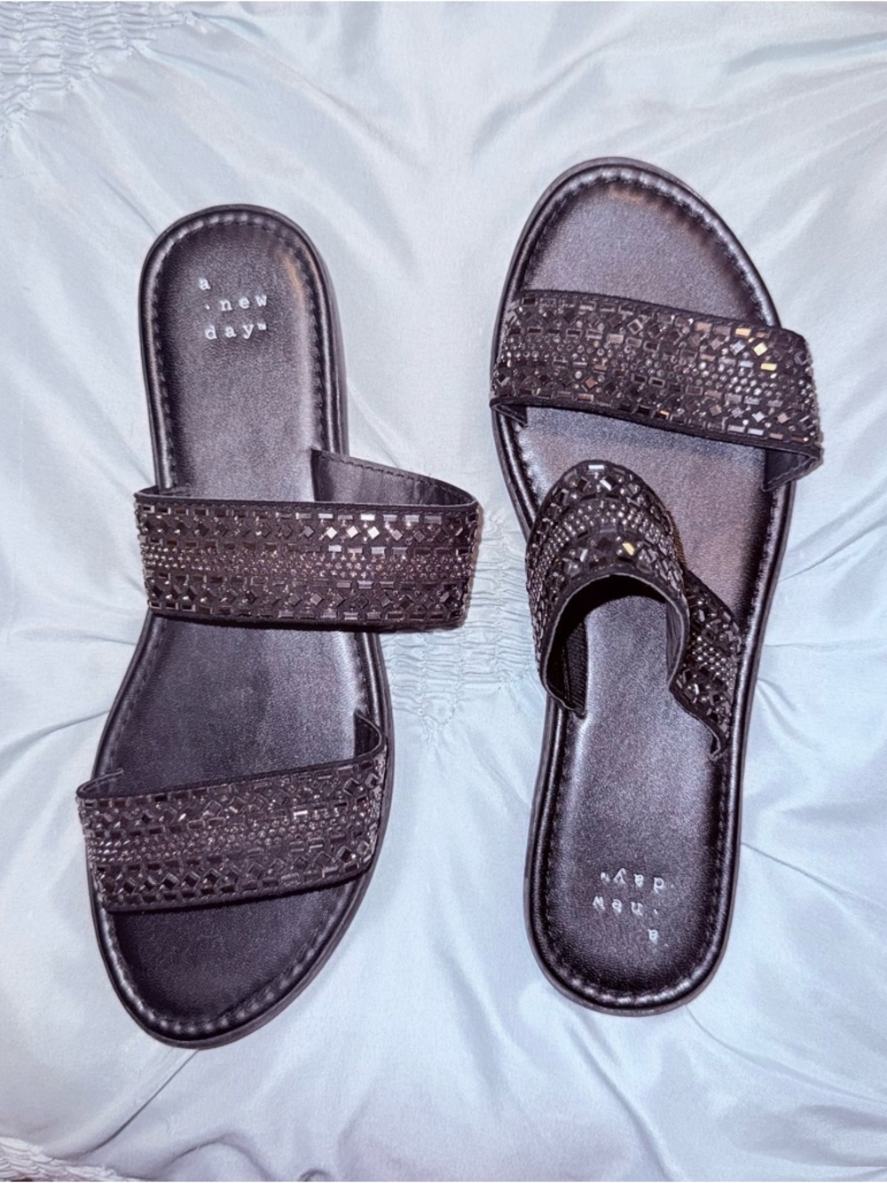 Black Slide Sandals